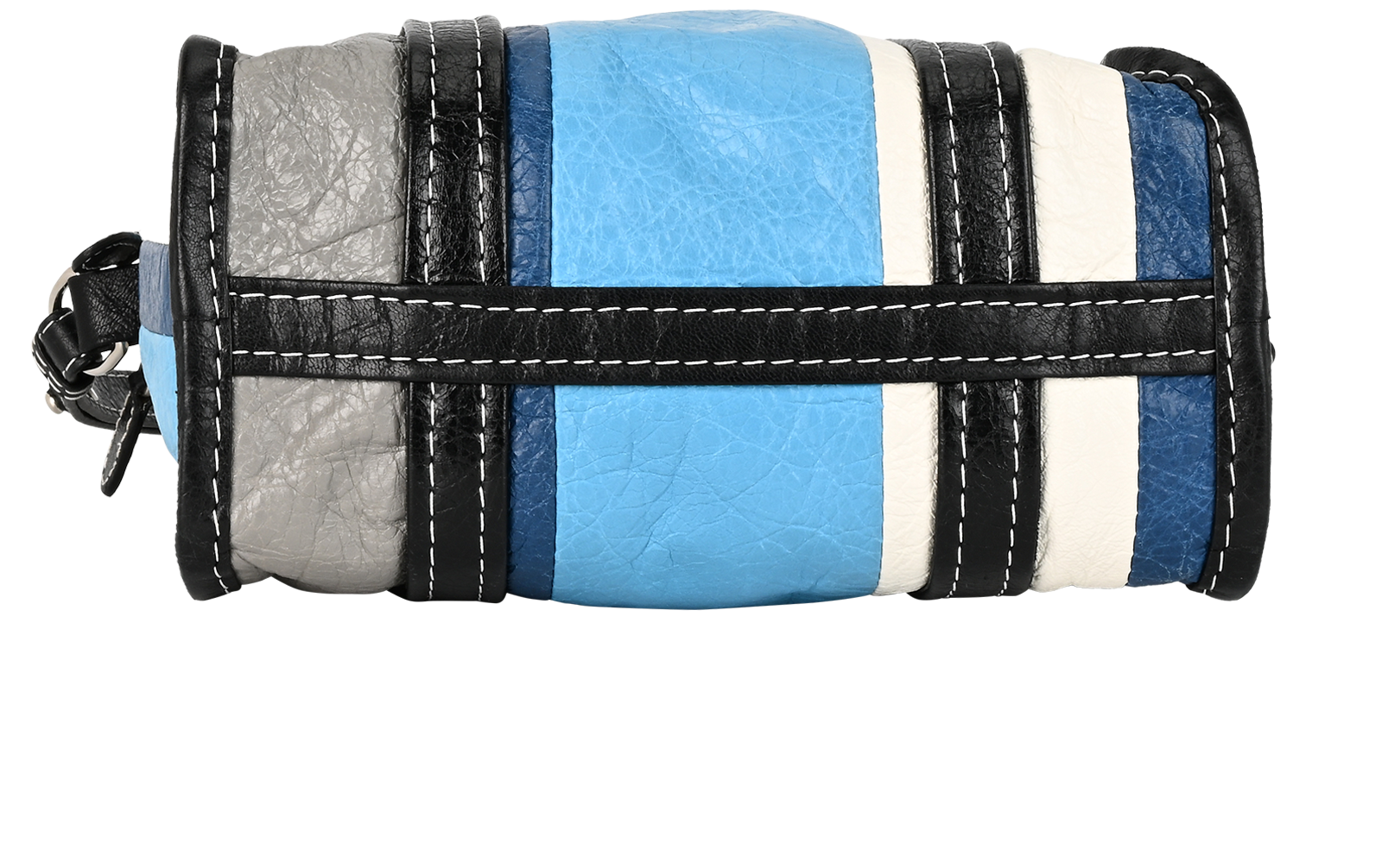 XXS Bazar Shopper, &pound;295, Handbags, Blue/Grey, Leather, Top view